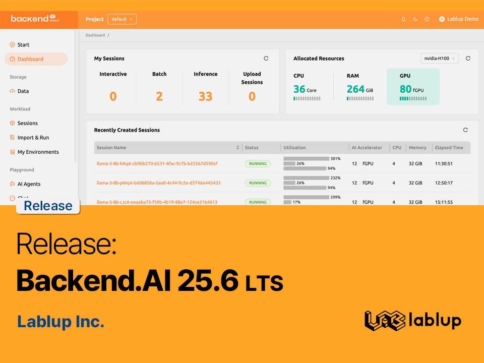 Release: Backend.AI 25.6 (LTS)