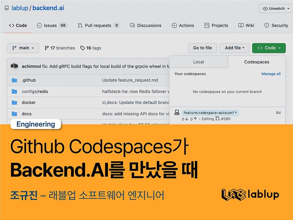 WHEN GitHub Codespaces MET Backend.AI