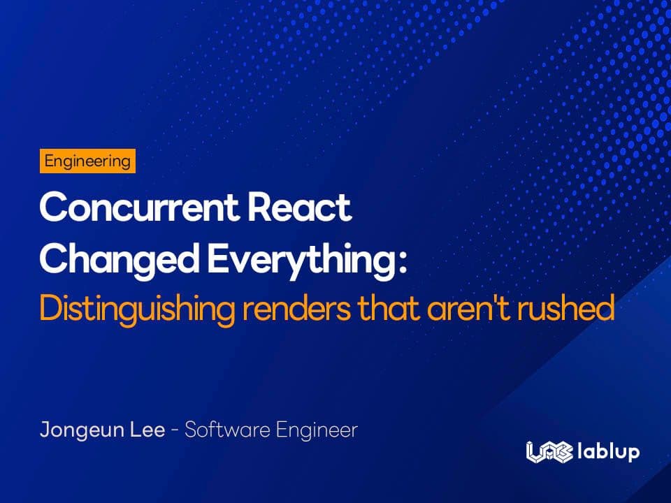 Concurrent React Changed Everything: Distinguishing Renders That Aren't Rushed