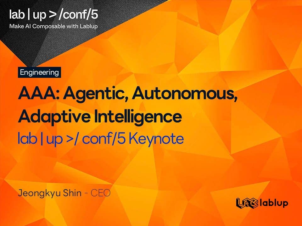 AAA: Agentic, Autonomous, Adaptive Intelligence - lab | up >/ conf/5 Keynote
