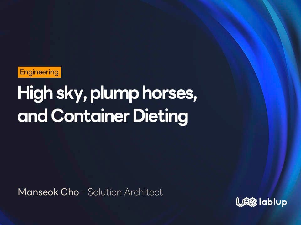 High sky, plump horses, and Container Dieting
