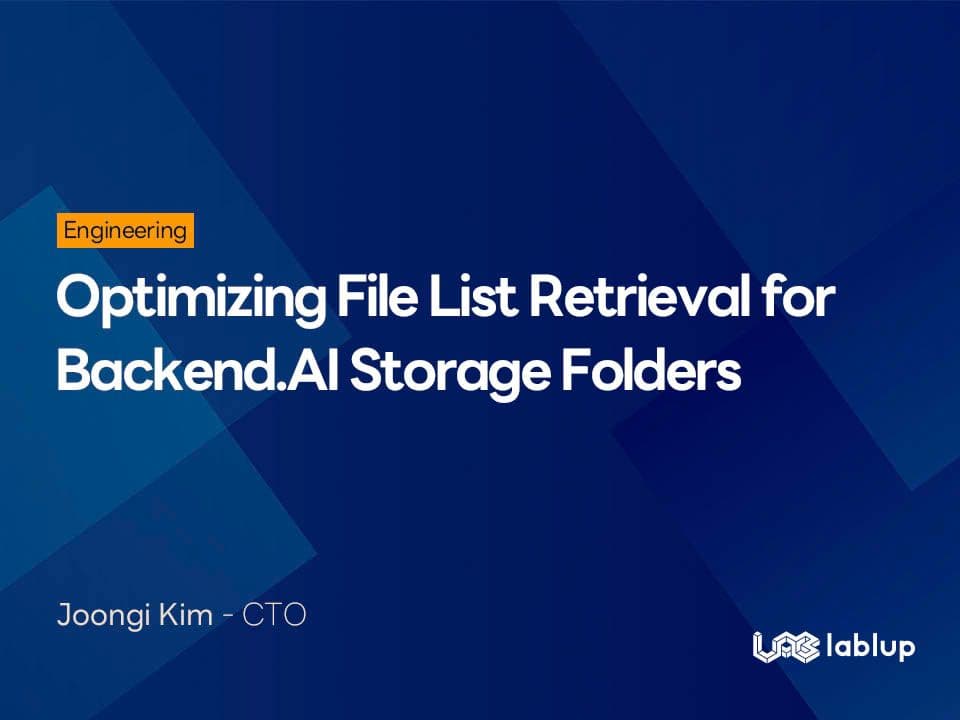 Optimizing File List Retrieval for Backend.AI Storage Folders