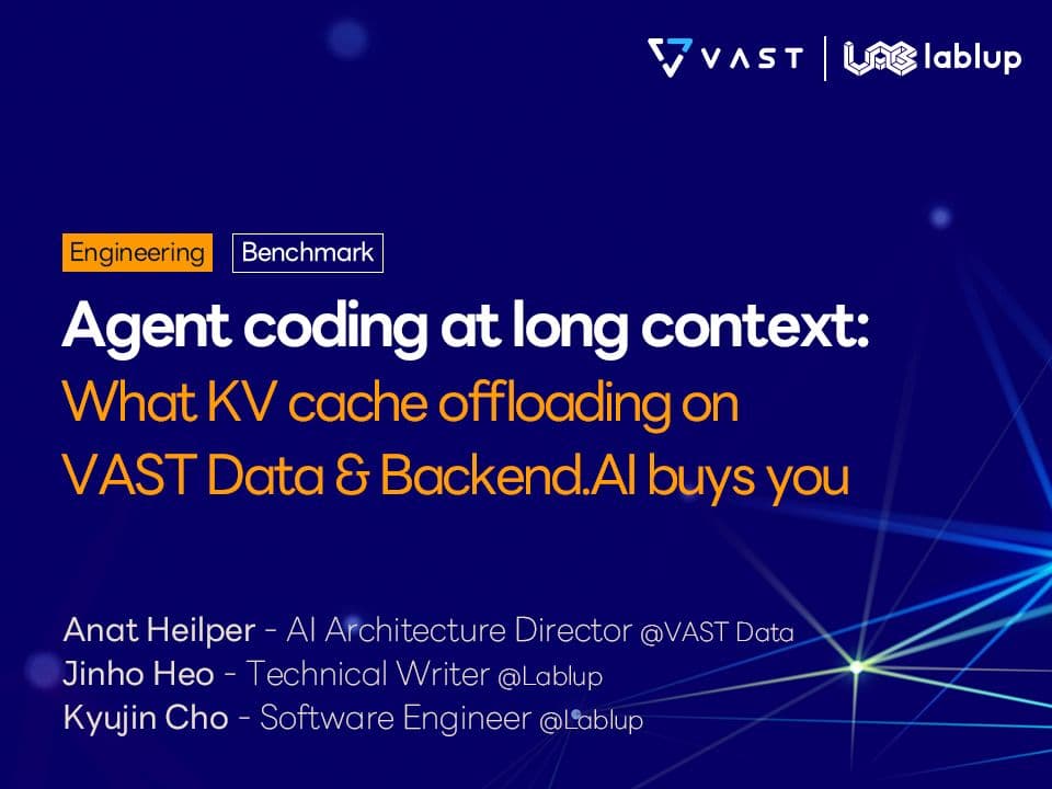 Agent coding at long context: What KV cache offloading on VAST Data & Backend.AI buys you