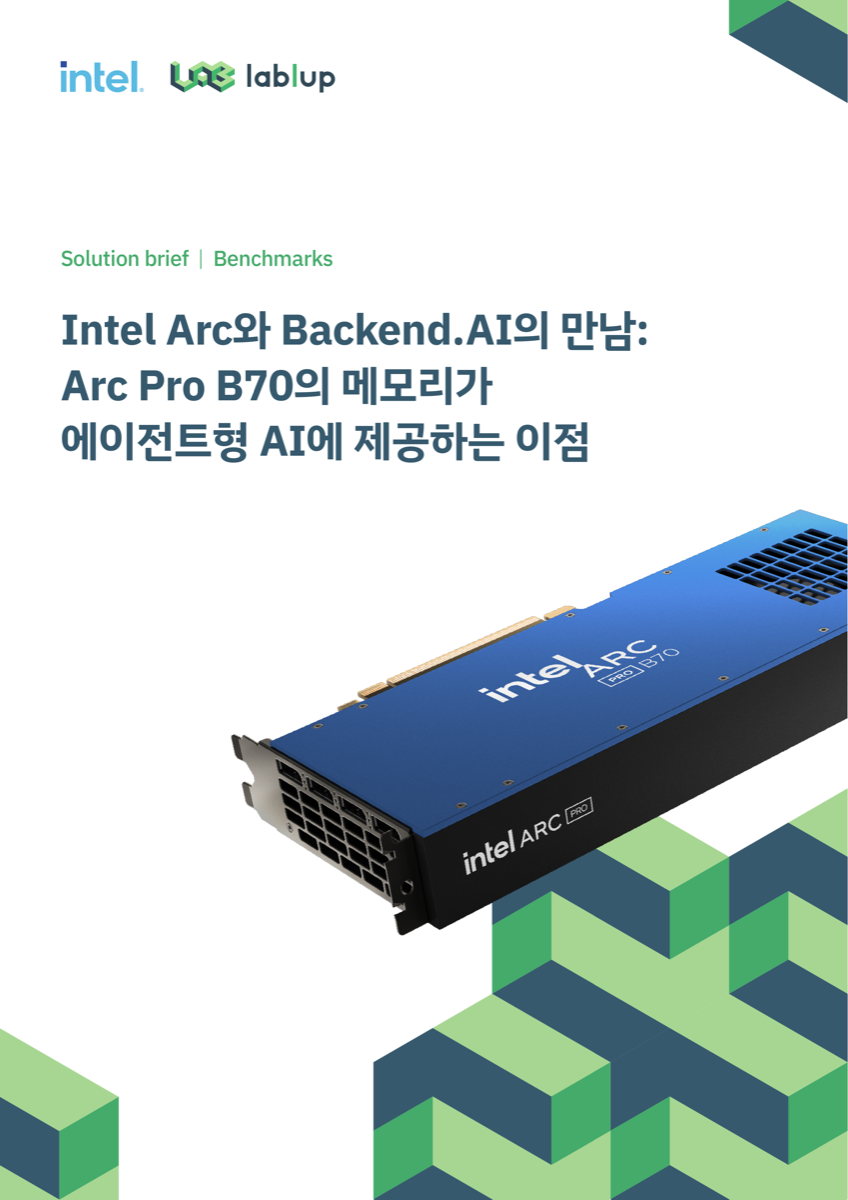 Backend.AI + Intel Arc Pro B70: 더 큰 메모리로 완성하는 에이전틱 AI