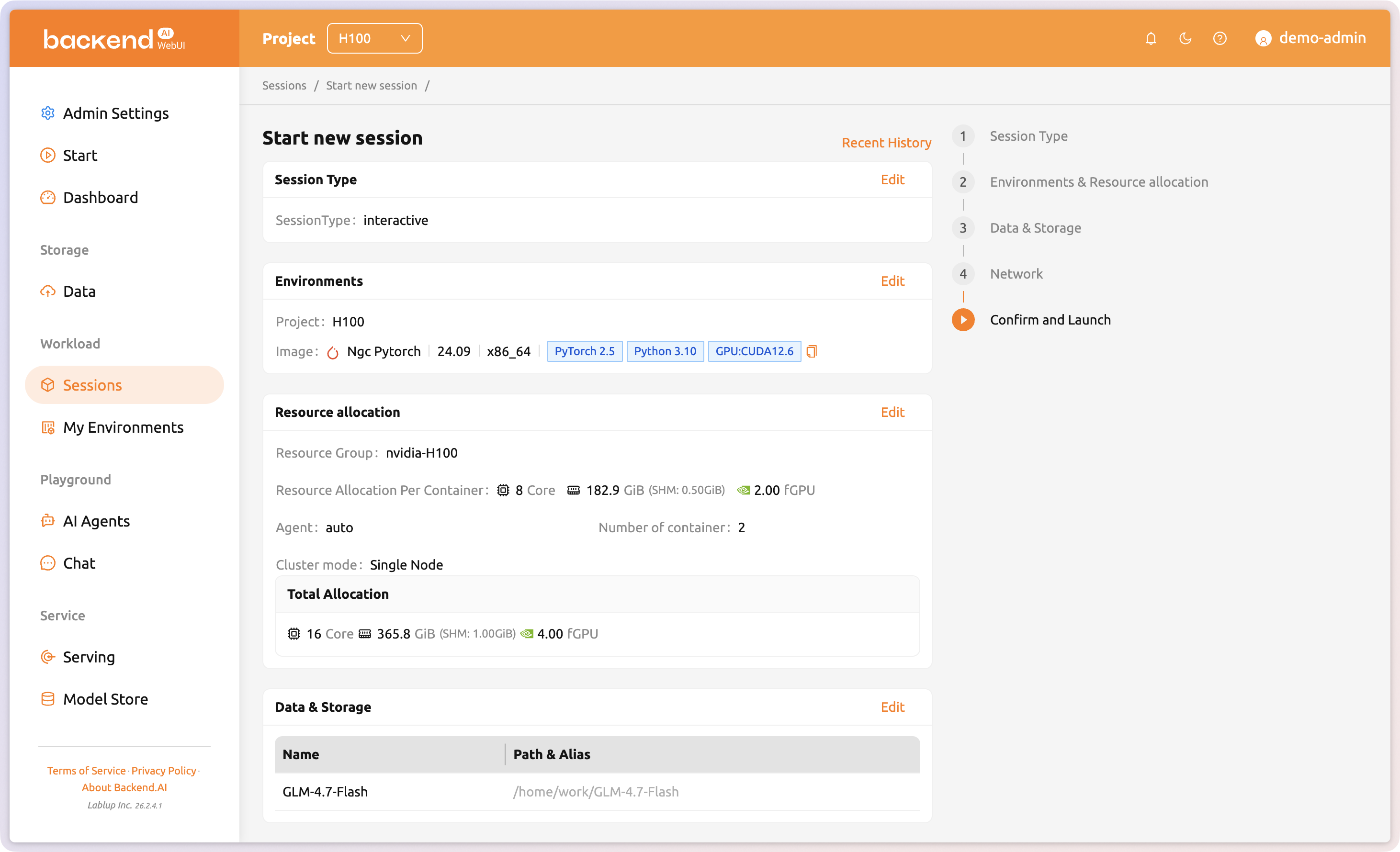 Launch and manage AI workloads